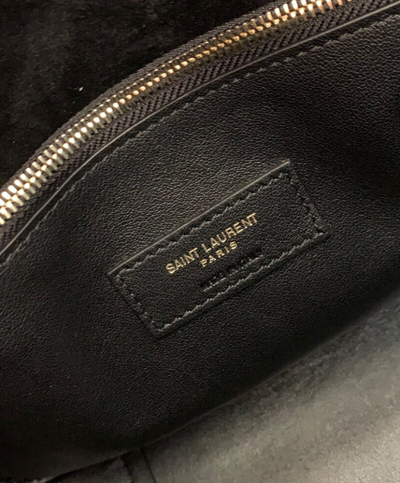 Saint Laurent Le 5 A 7 Soft Small Hobo Bag In Smooth Leather Black